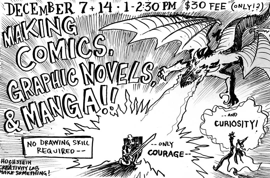 Workshop: Making Comics, Graphic Novels, and Manga 12/7 & 12/14